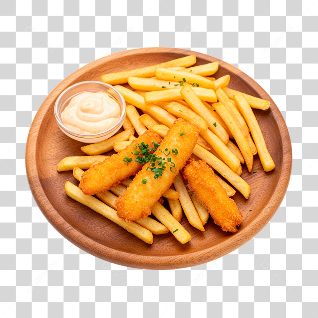 Batata Frita PNG Transparente