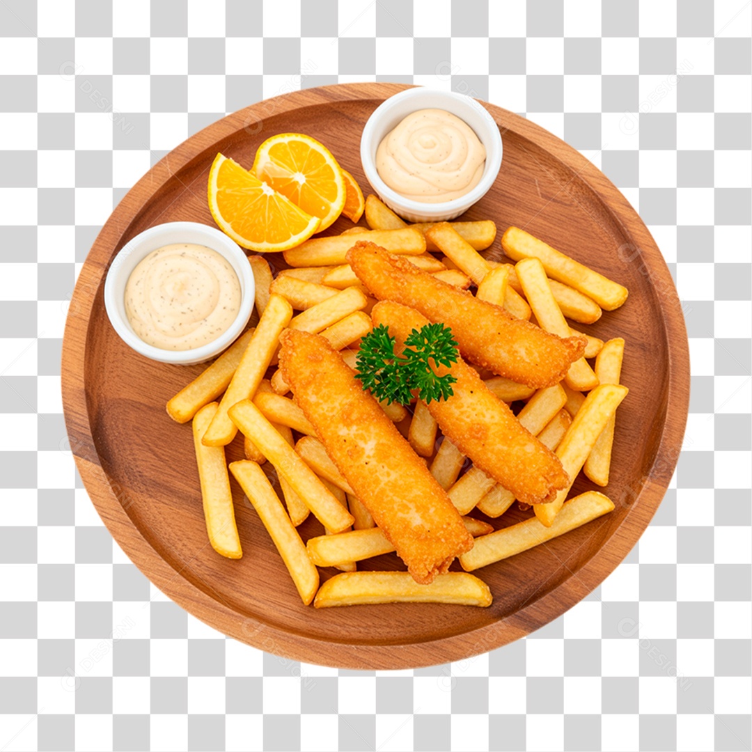 Batata Frita PNG Transparente