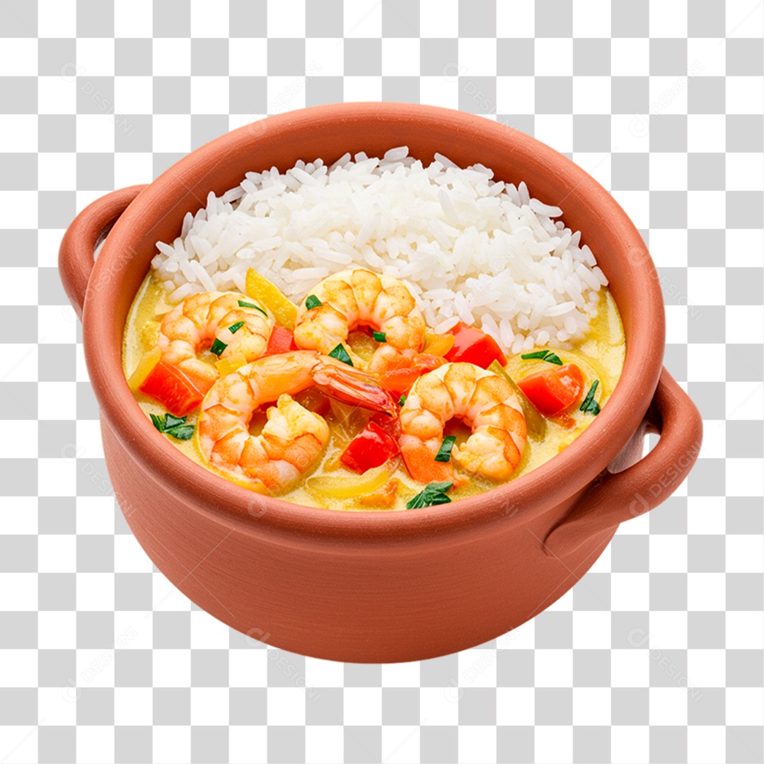 Tigela de Camarão PNG Transparente