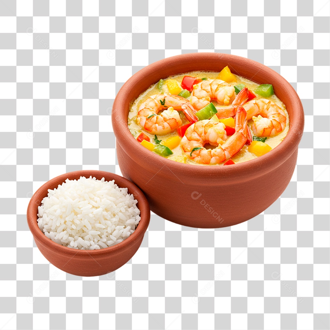 Tigela de Camarão PNG Transparente