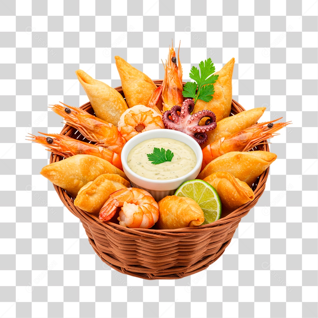 Porção de Camarão PNG Transparente
