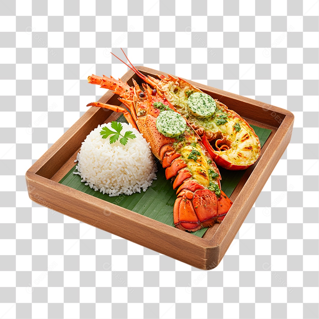 Prato de Lagosta PNG Transparente