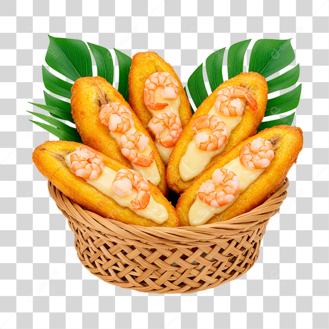 Cesta de Pão Recheado PNG Transparente