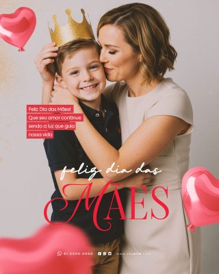 Feliz Dia das Mães 11 de Maio Social Media PSD Editável