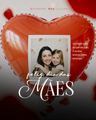 Feliz Dia das Mães 11 de Maio Social Media PSD Editável