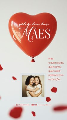 Story Feliz Dia das Mães 11 de Maio Social Media PSD Editável