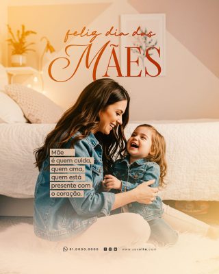 Feliz Dia das Mães 11 de Maio Social Media PSD Editável