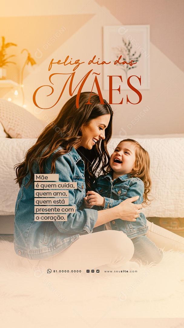 Story Feliz Dia das Mães 11 de Maio Social Media PSD Editável