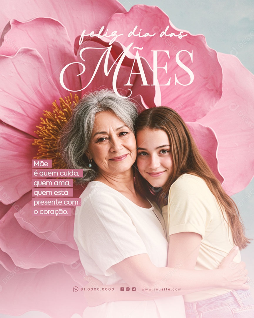 Feliz Dia das Mães 11 de Maio Social Media PSD Editável