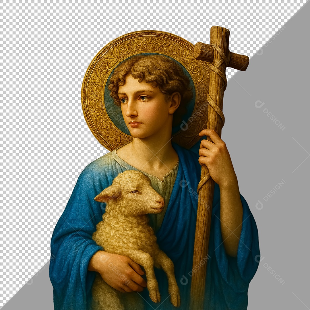 Personagem 3D São João para Composiçao PSD