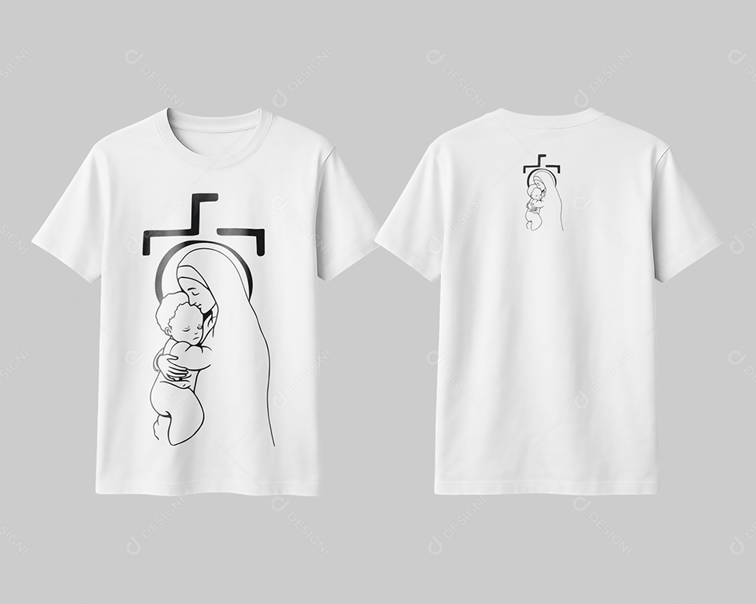 Mockup de Camisa Nossa Senhora PSD Editável
