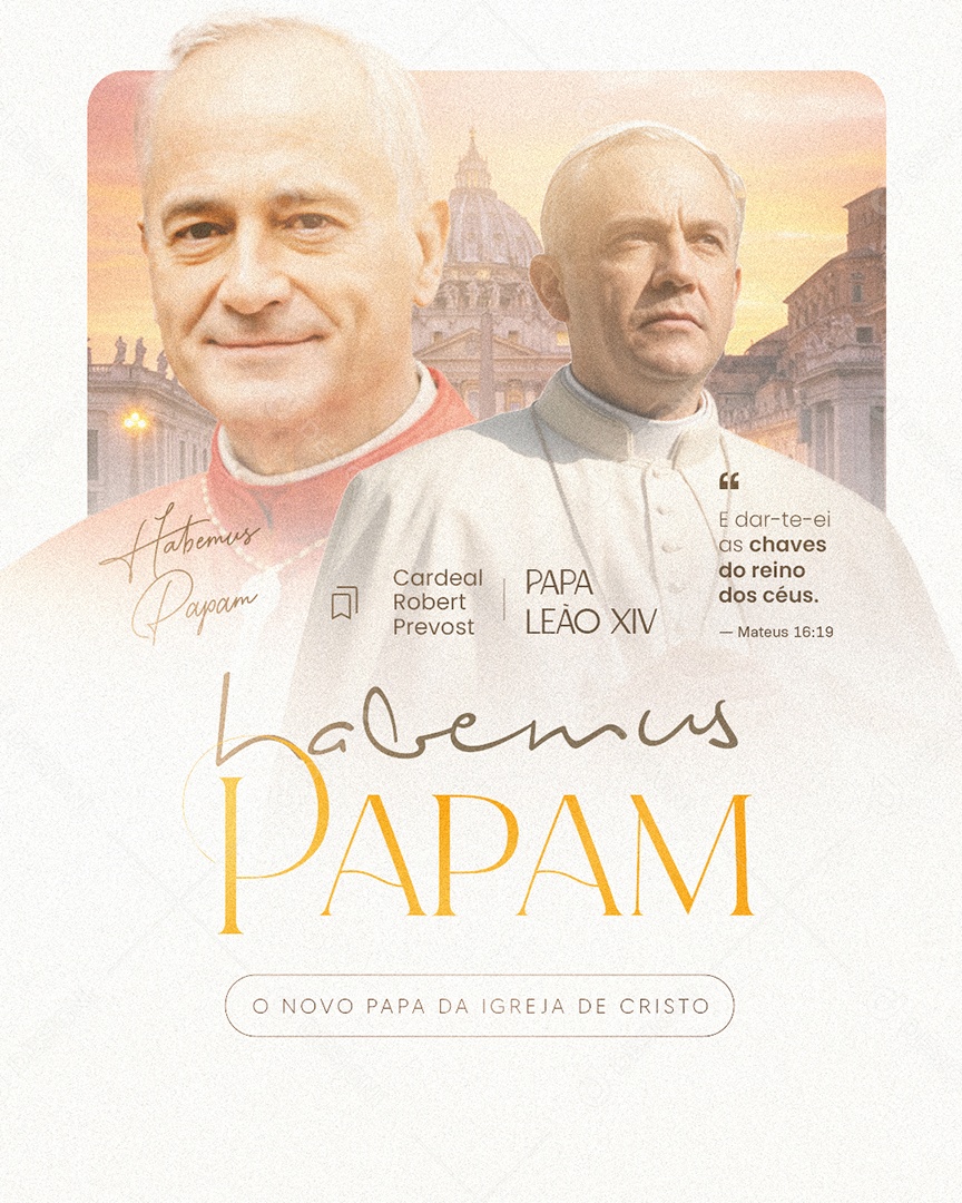 Papa Habemus Papam Social Media PSD Editável