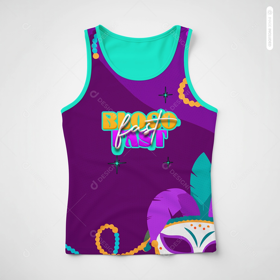 Camisa de Carnaval Mockup PSD Editável