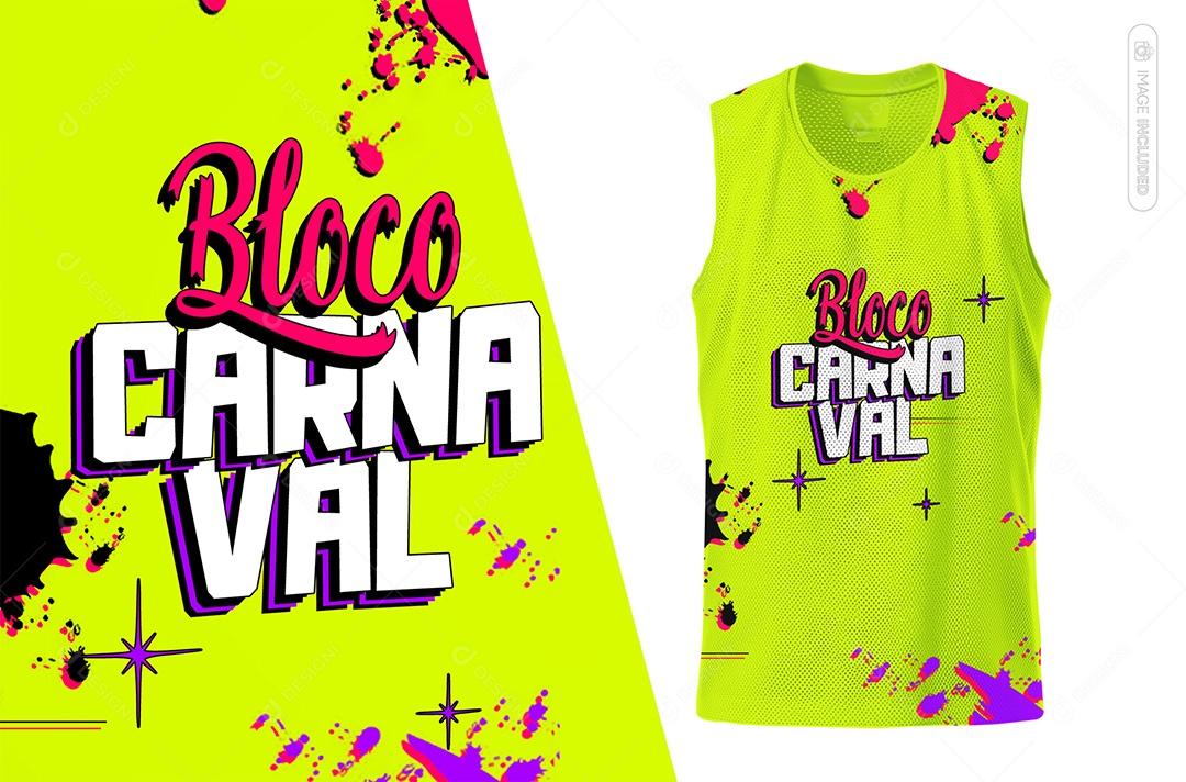 Camisa de Carnaval Mockup PSD Editável