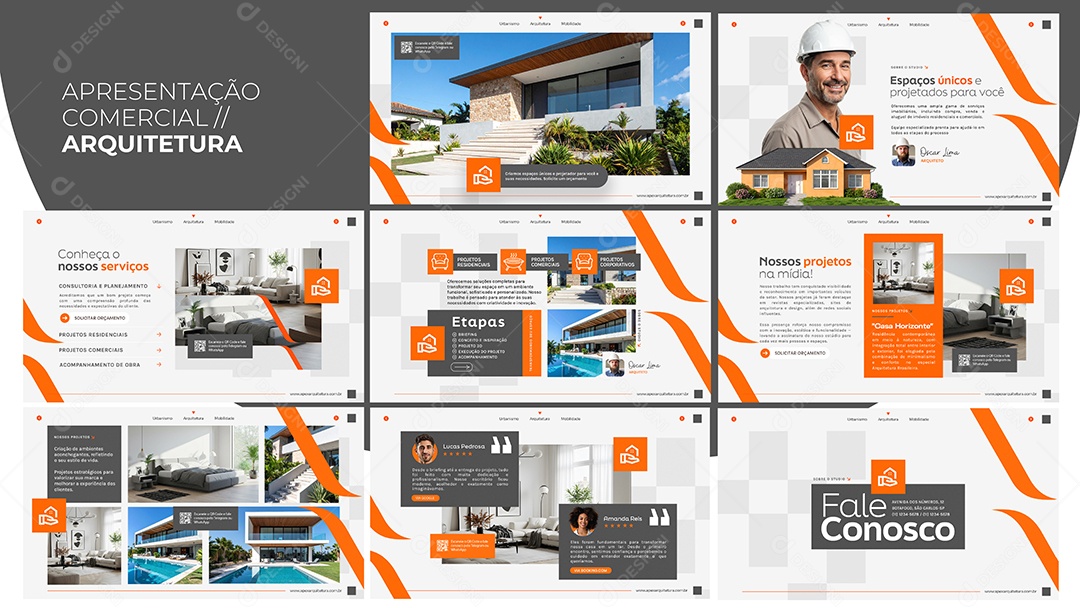 Apresentação Comercial Arquitetura PSD Editável