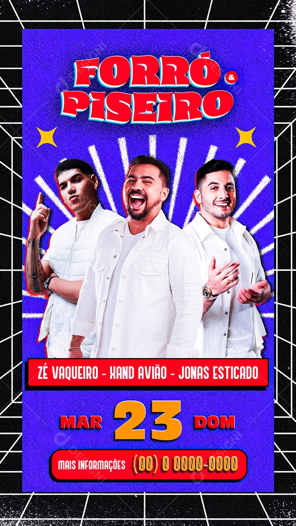 Story Flyer Próximos Shows Social Media PSD Editável