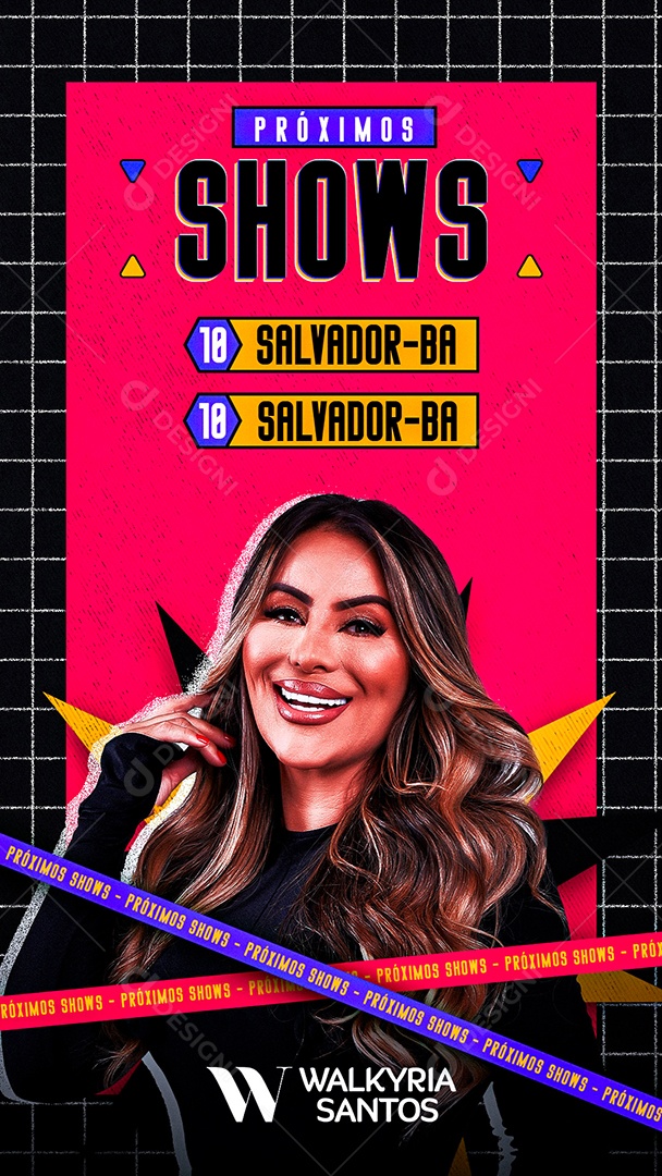 Story Flyer Próximos Shows Social Media PSD Editável