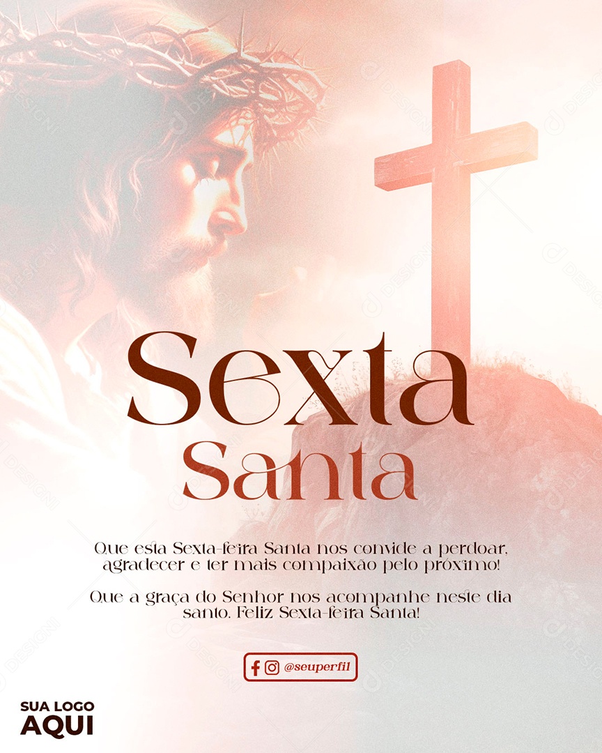 Sexta Feira Santa Social Media PSD Editável