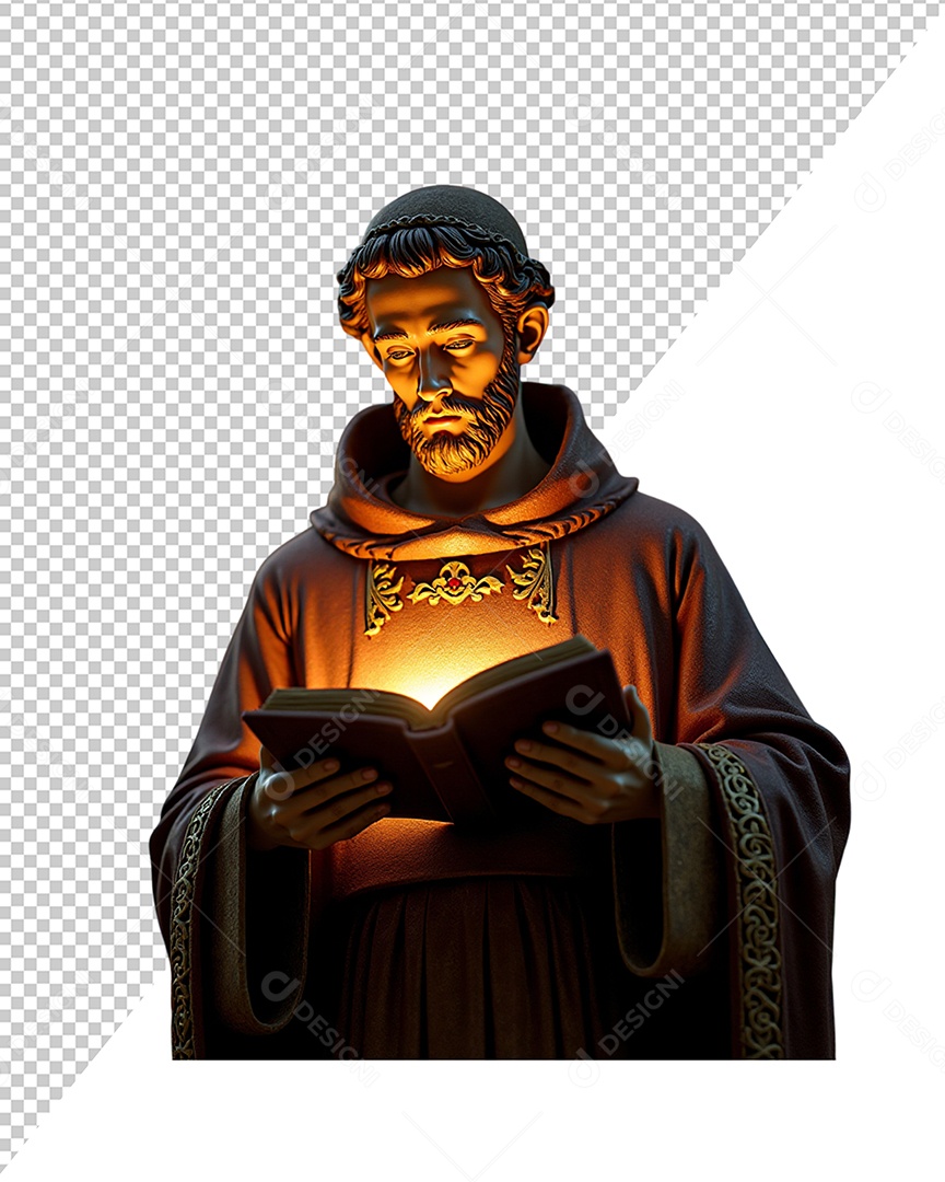 Personagem 3D São Pedro Francisco Para Composição PSD