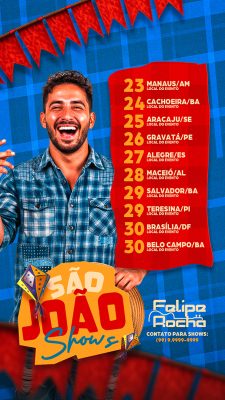 Story Próximos Shows Social Media PSD Editável