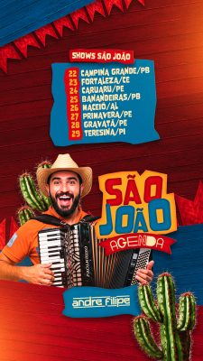 Story Próximos Shows Social Media PSD Editável