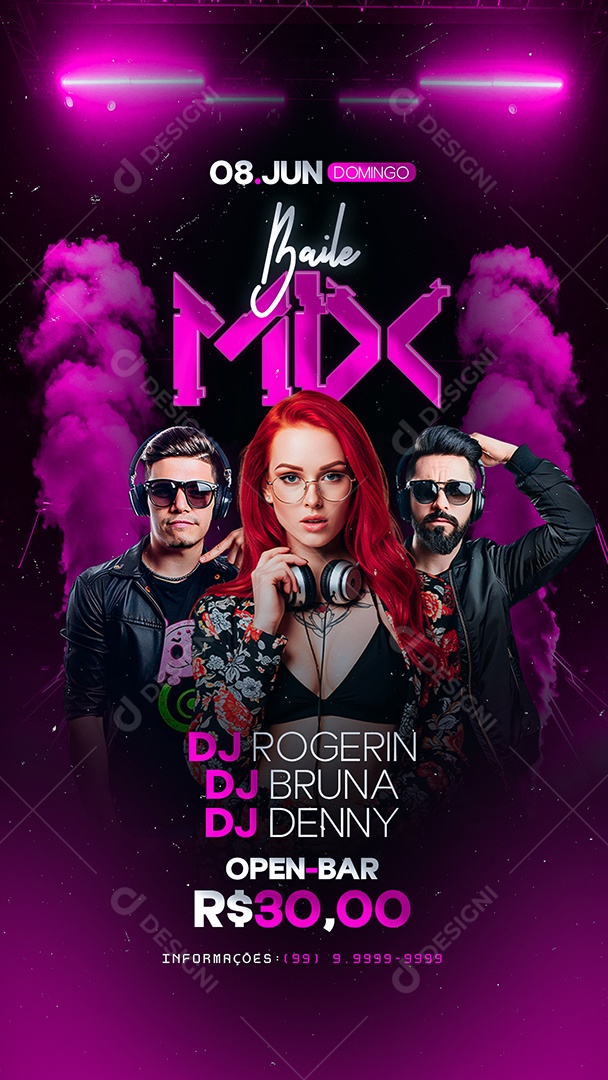 Story Próximos Shows Social Media PSD Editável