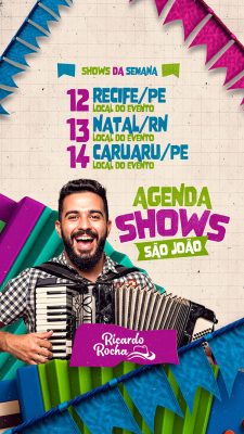 Story Próximos Shows Social Media PSD Editável