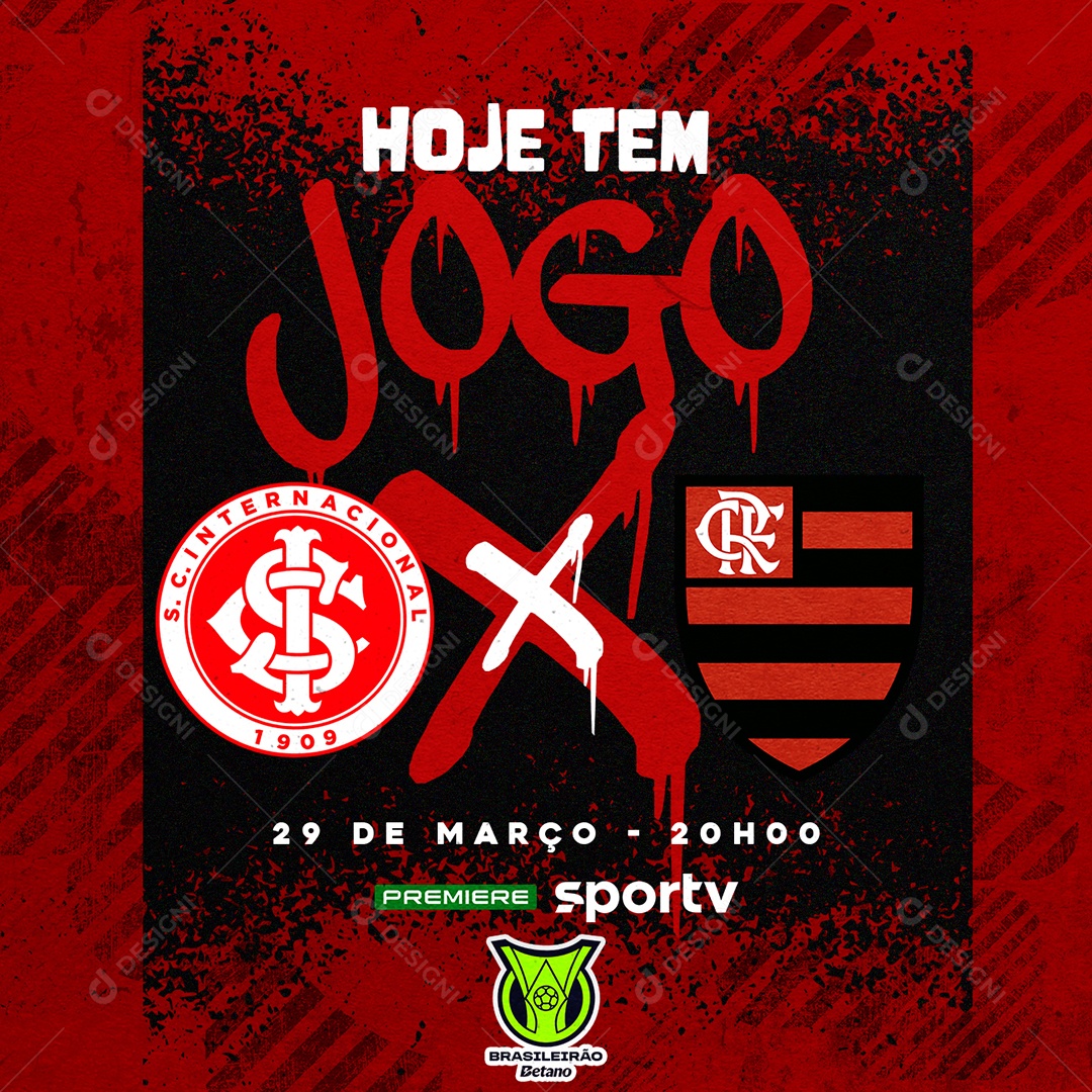 Social Media Jogo de Futebol PSD Editável