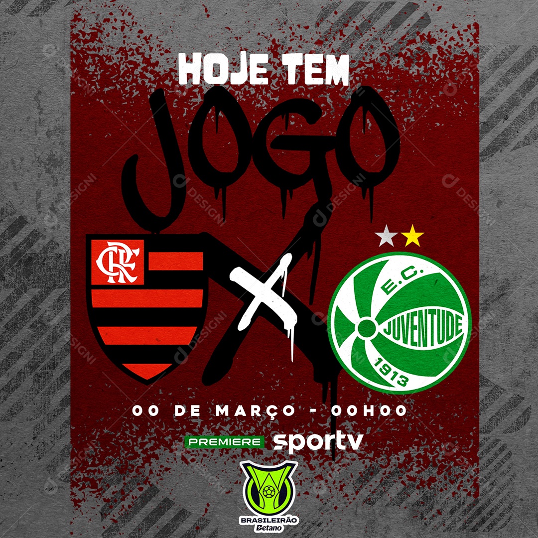 Social Media Jogo de Futebol PSD Editável