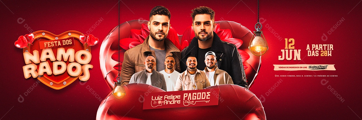 Carrossel Próximos Shows Social Media PSD Editável