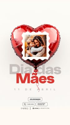 Story Feliz Dia das Mães 11 de Maio Social Media PSD Editável