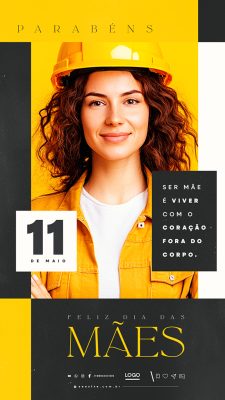 Story Feliz Dia das Mães 11 de Maio Social Media PSD Editável