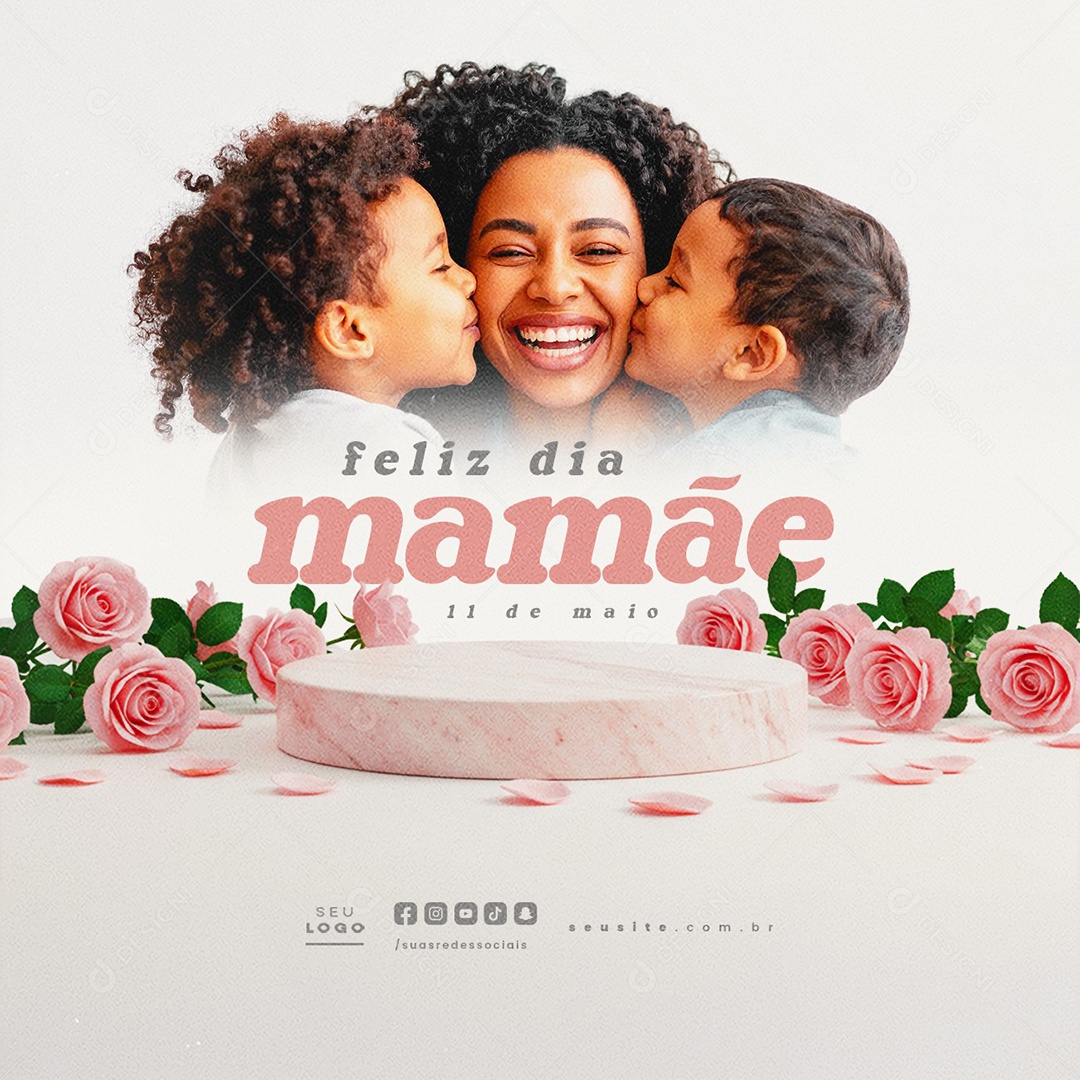 Feliz Dia das Mães 11 de Maio Social Media PSD Editável
