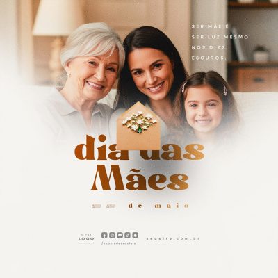 Feliz Dia das Mães 11 de Maio Social Media PSD Editável