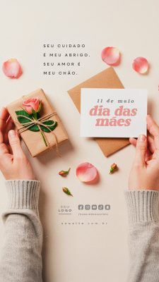 Story Feliz Dia das Mães 11 de Maio Social Media PSD Editável