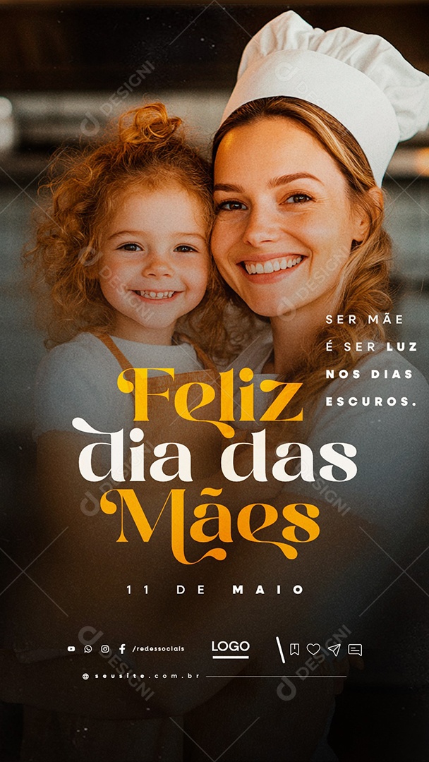 Story Feliz Dia das Mães 11 de Maio Social Media PSD Editável