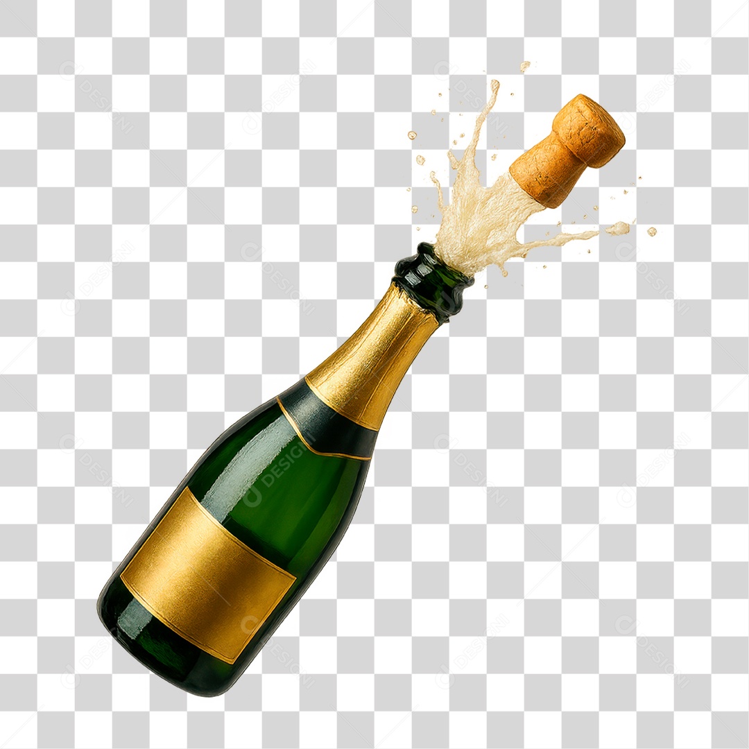 Garrafa de Champagne PNG Transparente