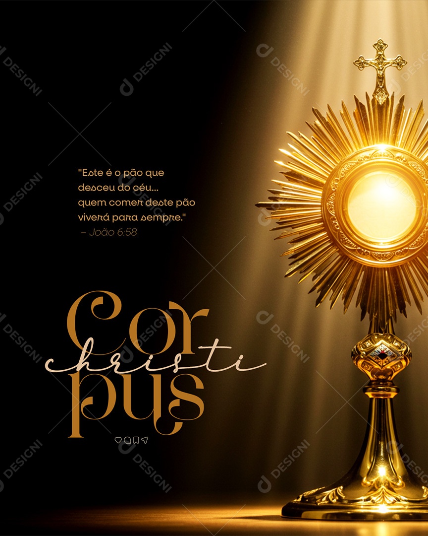 Dia de Corpus Christi 19 de Junho Social Media PSD Editável