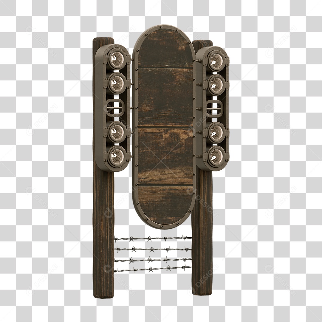 Painel de Metal com Led PNG Transparente