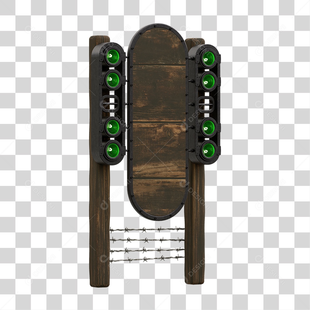 Painel de Metal com Led PNG Transparente