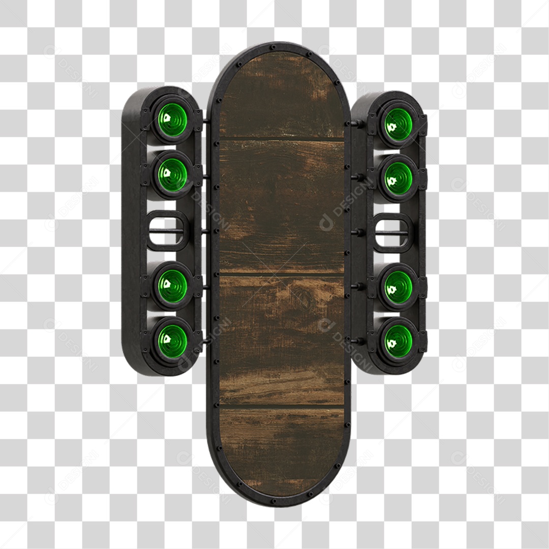 Painel de Metal com Led PNG Transparente