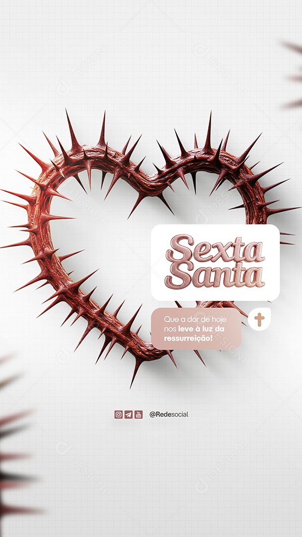 Story Sexta Santa Social Media PSD Editável