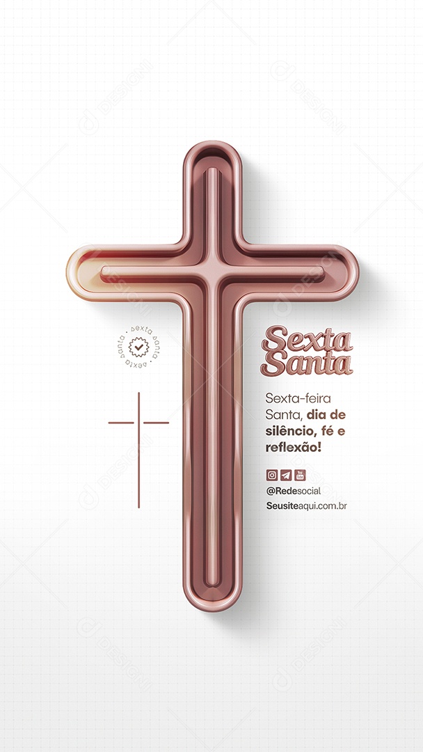 Story Sexta Santa Social Media PSD Editável