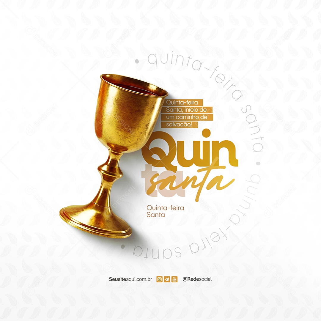Quinta Feira Santa Social Media PSD Editável
