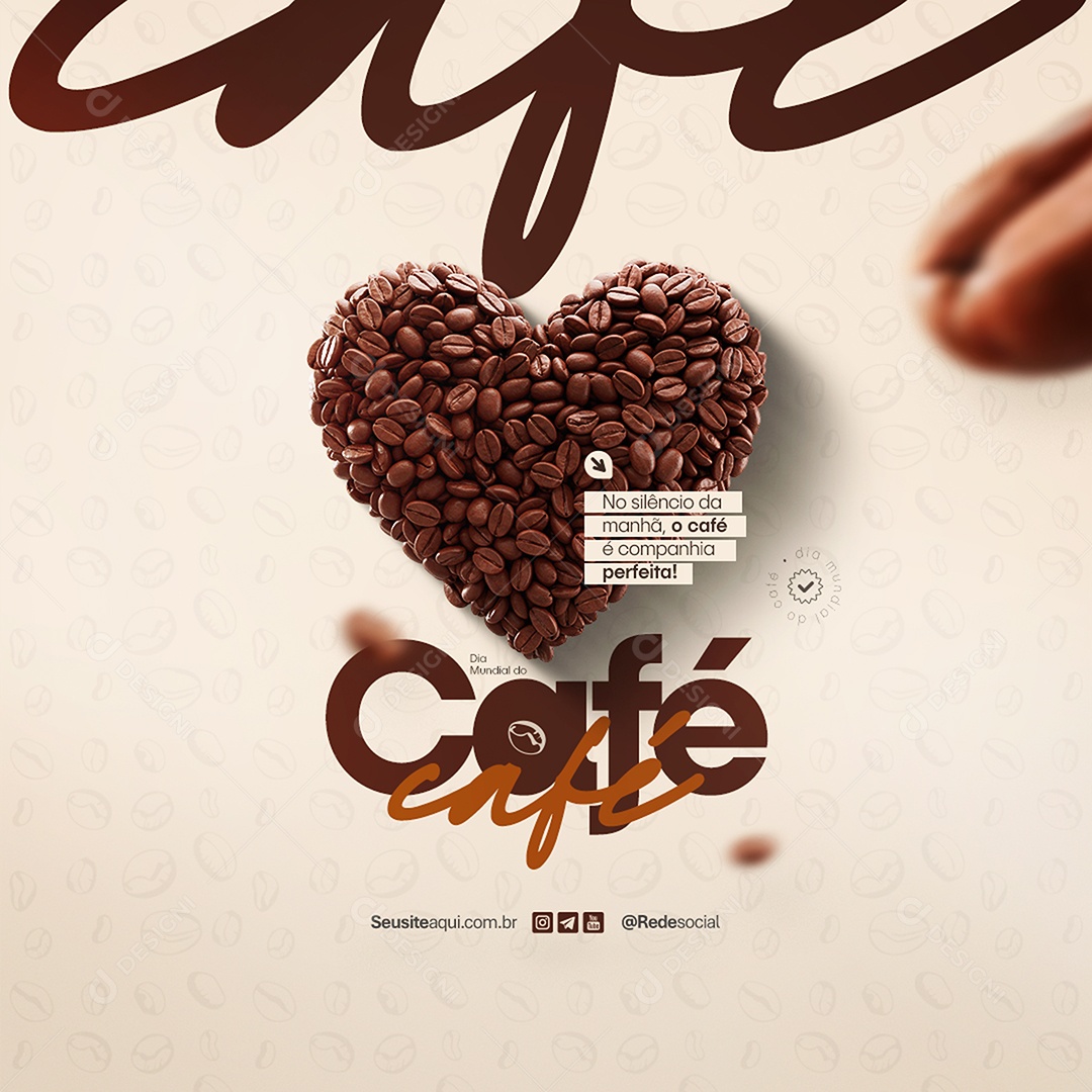 Dia Mundial do Café Social Media PSD Editável