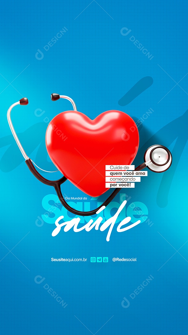 Story Dia Mundial da Saúde Social Media PSD Editável