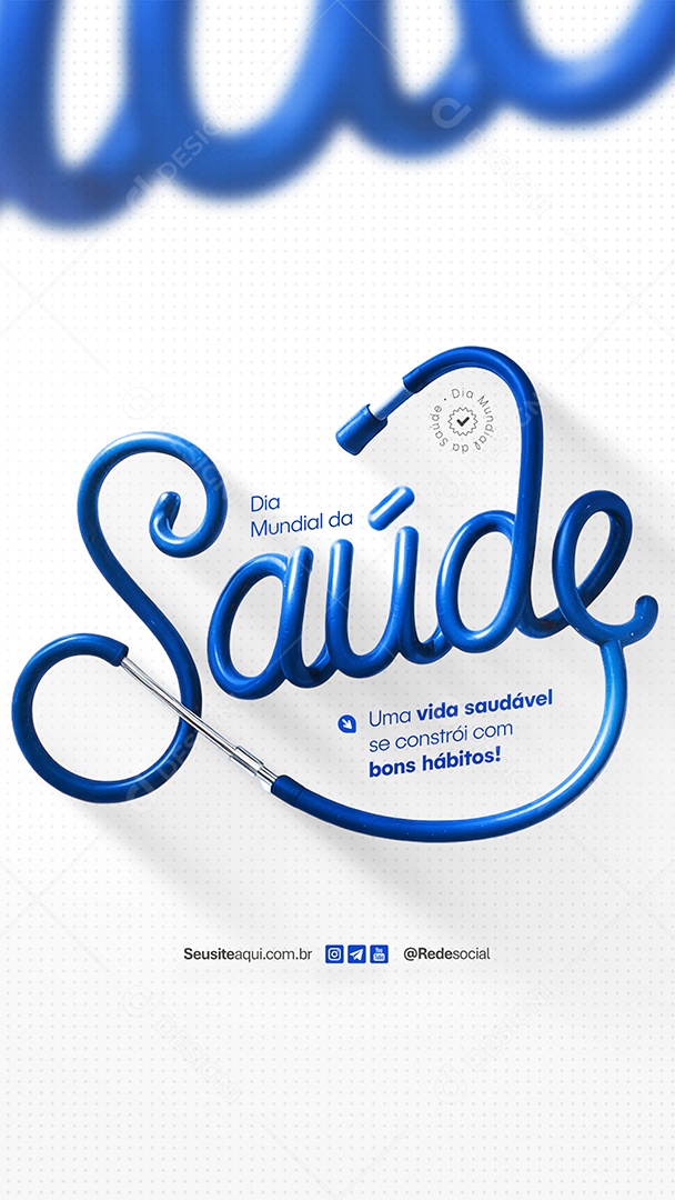 Story Dia Mundial da Saúde Social Media PSD Editável