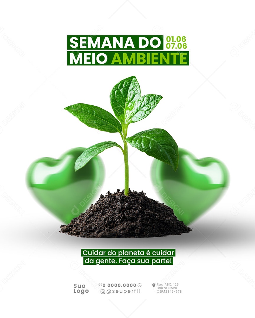 05 de Junho Dia Mundial Do Meio Ambiente Social Media PSD Editável