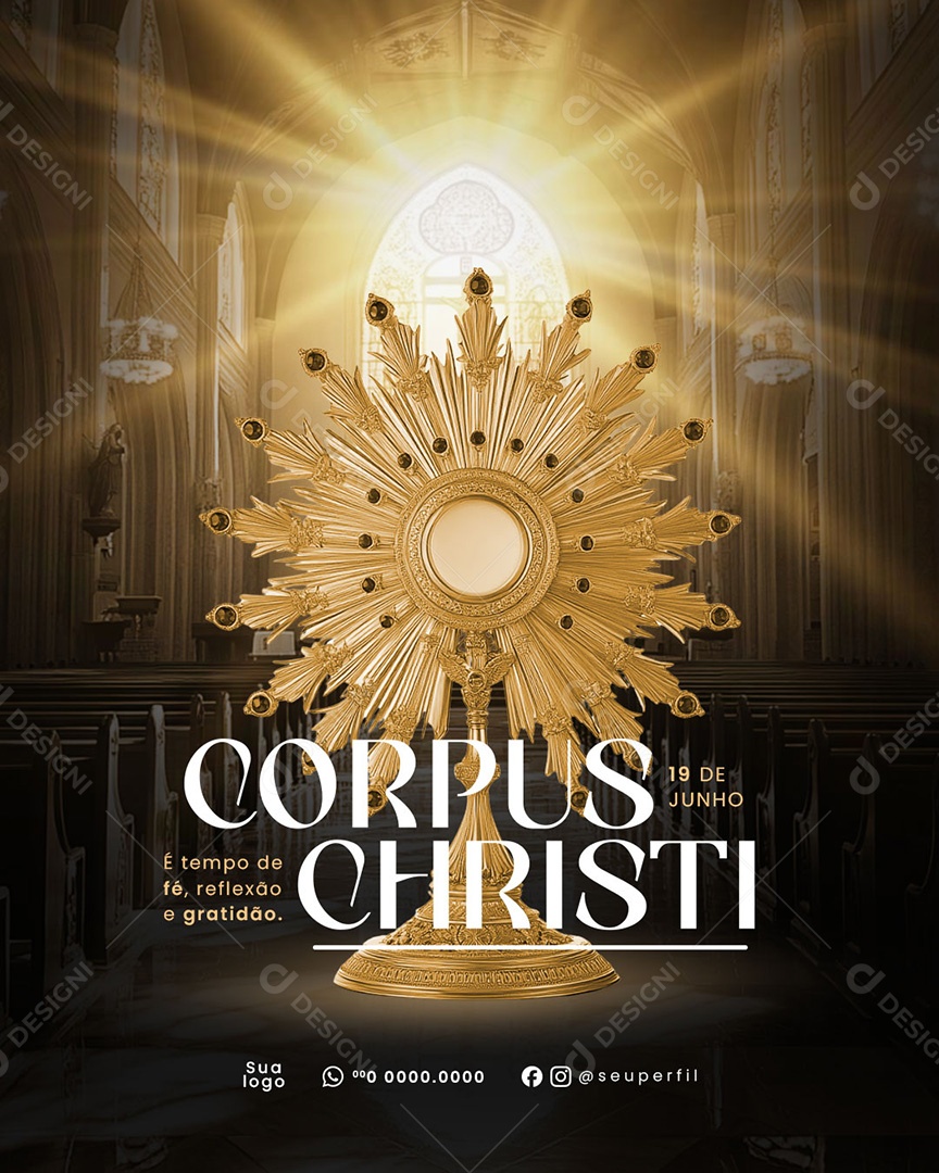Corpus Christi Social Media PSD Editável