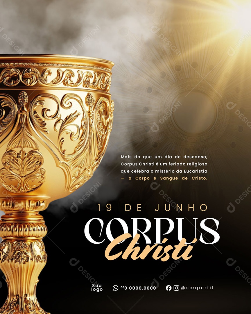 Corpus Christi Social Media PSD Editável